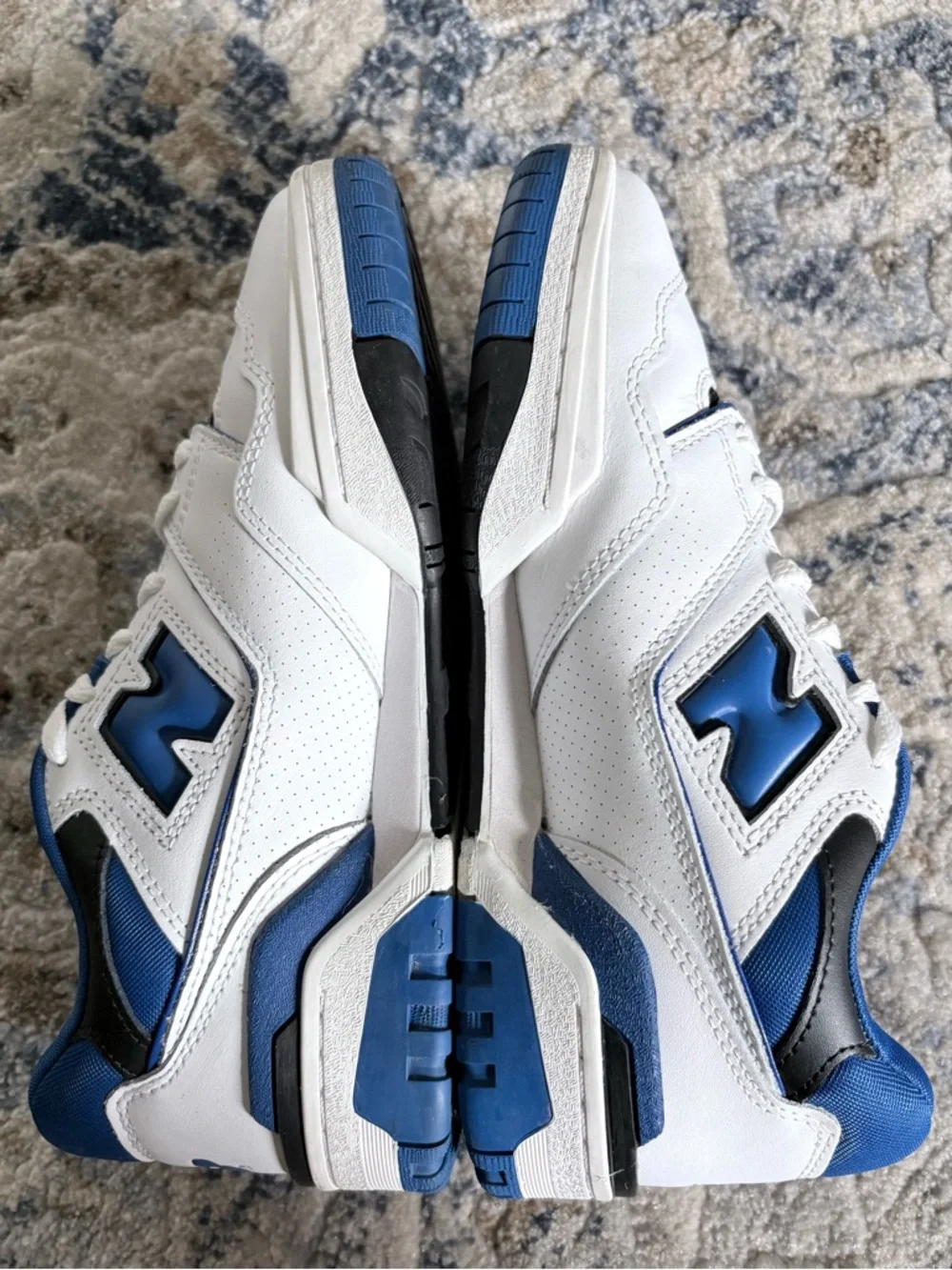 New Balance 550 White Team Royal Blue Sneakers Men 6.5 Women 8